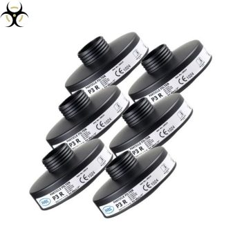 6 Filtros P3-R para amenazas biológicas