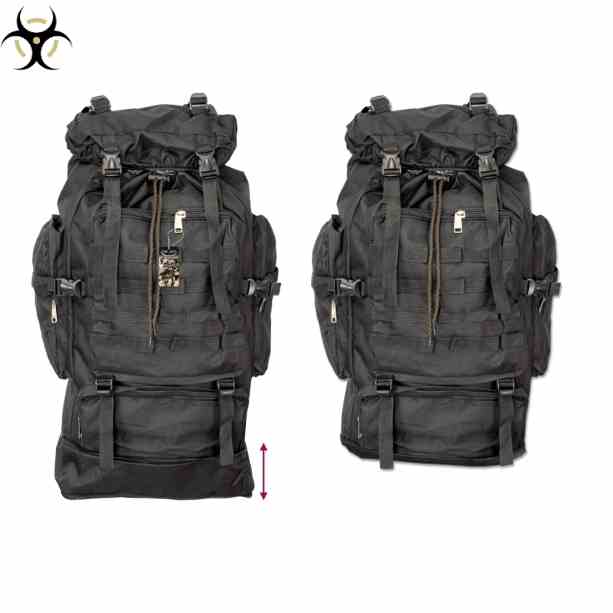 Mochila Táctica 60L Negra Barbaric